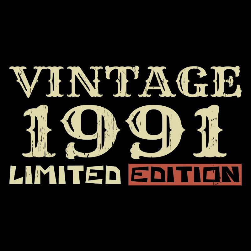 1991 Vintage: 33rd Anniversary Unique Retro Gift