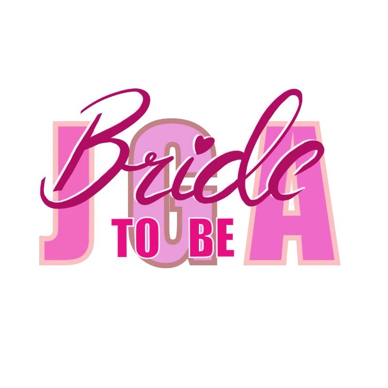 Bride to Be Highlighted Typography