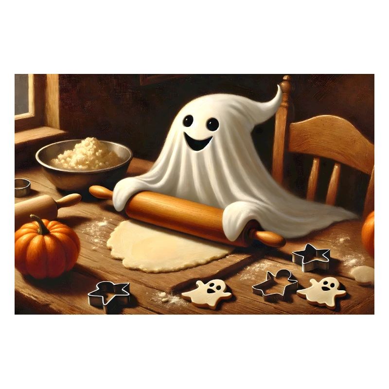 Geist beim Plätzchenbacken: Süßer Halloween Spaß