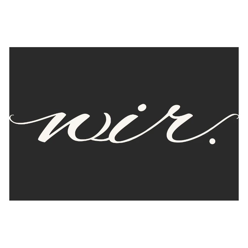 we. – modern love statement shirt