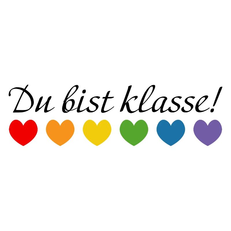 Regenbogenherzchen du bist klasse
