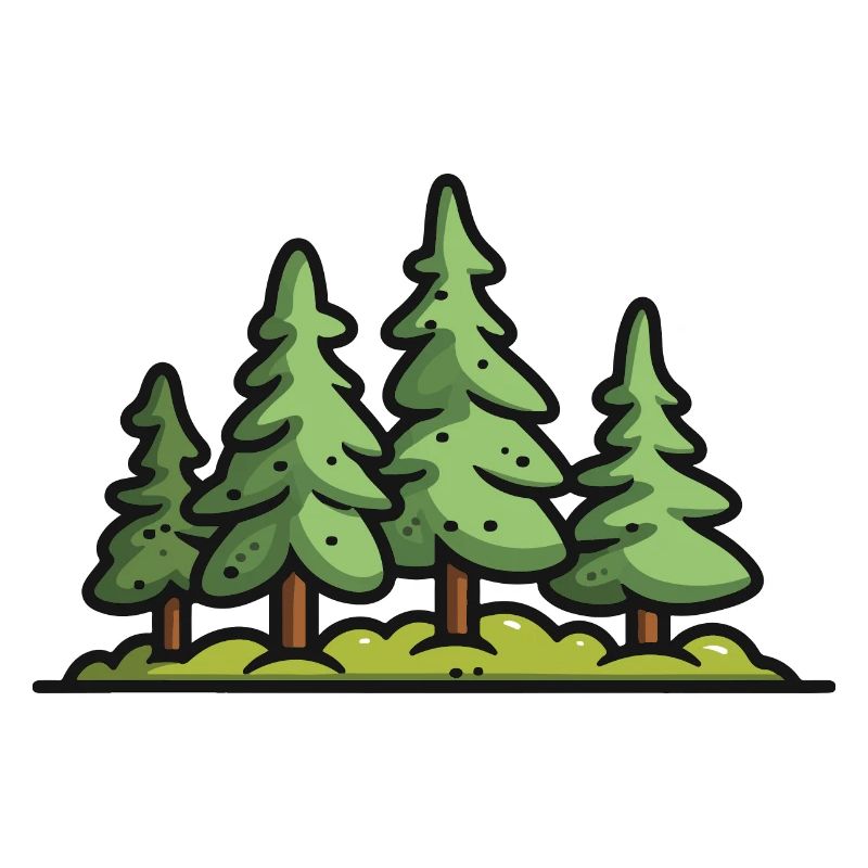 Forest, Trees, Nature