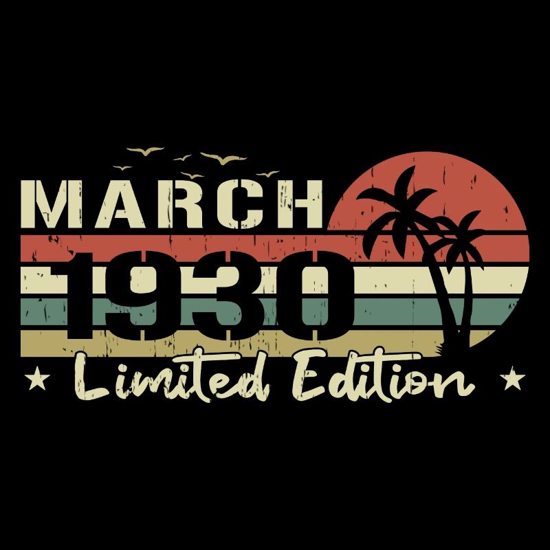 millésime de mars 94e anniversaire né 1930 vibe