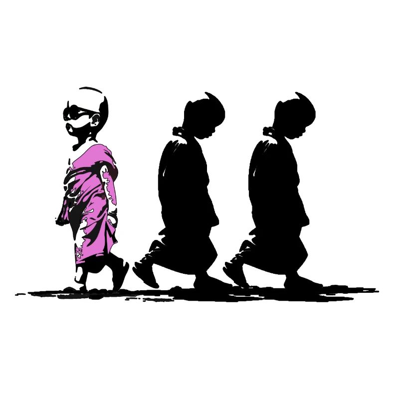 Neonpfad der Stille, sei anders