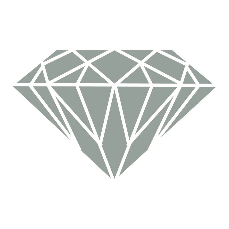 Geometrischer Diamant Linienkunst