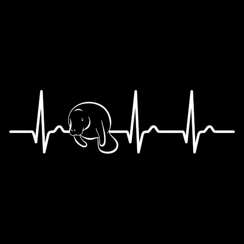 ECG curve - heart curve - pulse - manatee - manatee