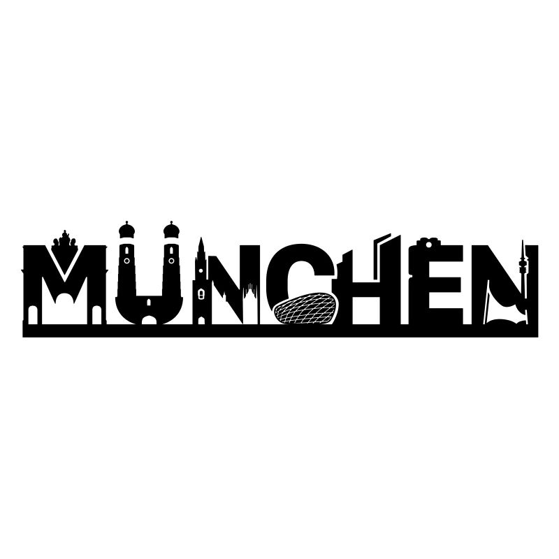 Munich skyline with sights