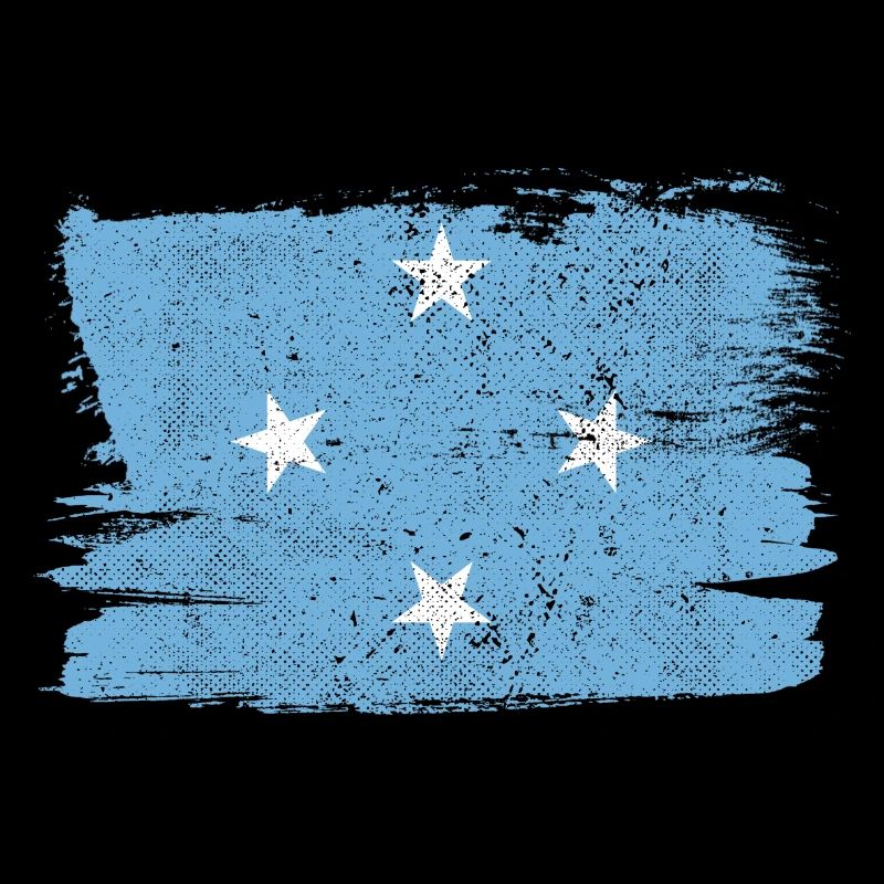 Micronesia Flag Flag Peace Vintage