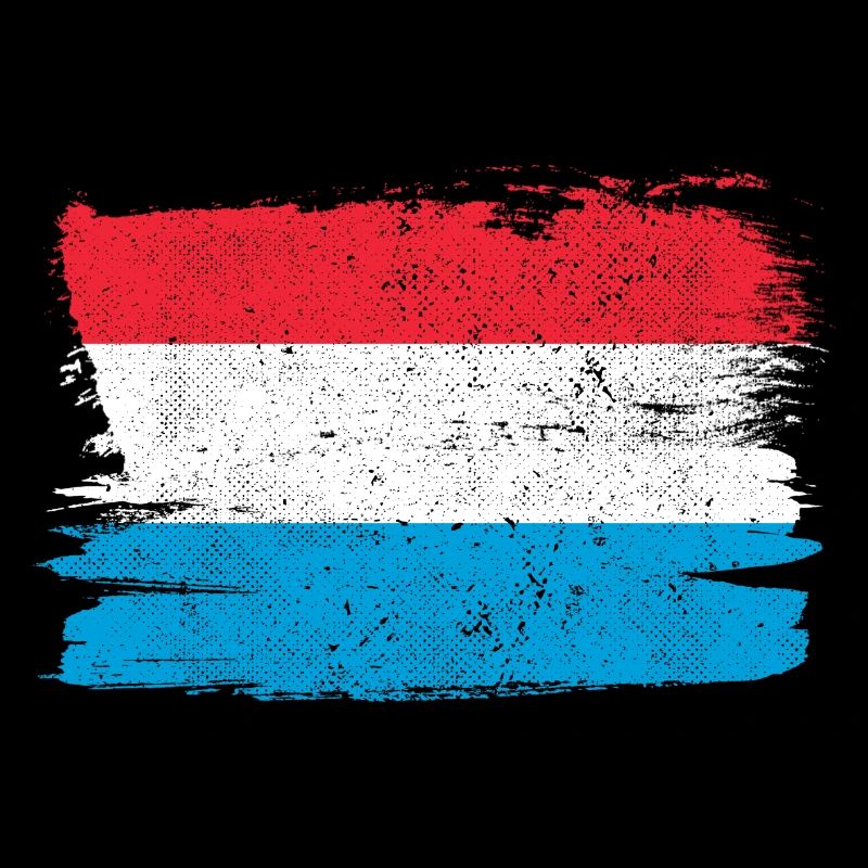 Drapeau du Luxembourg Drapeau de la Paix Vintage