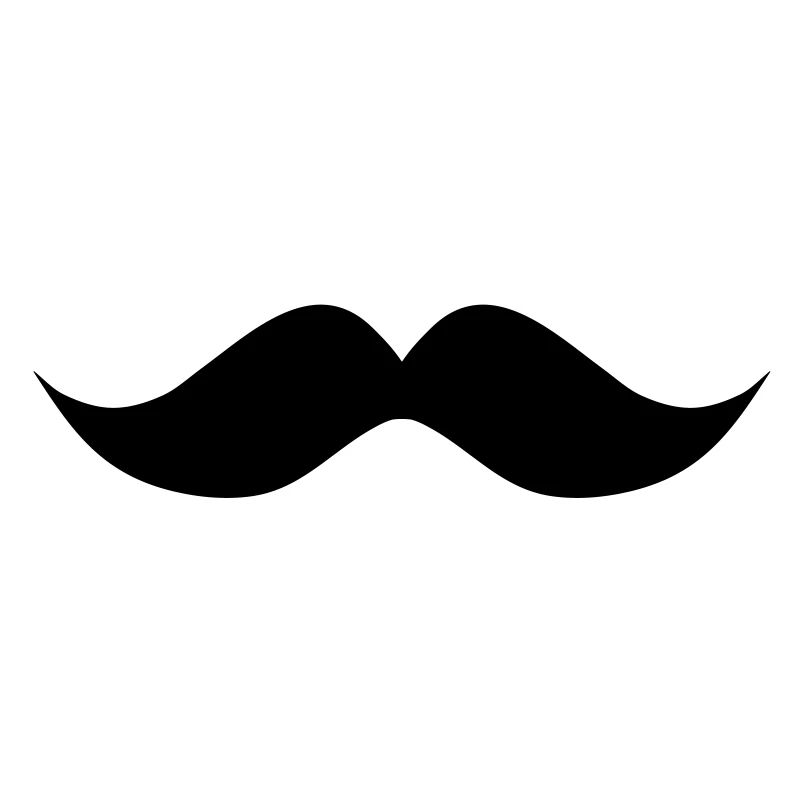 moustache ondulée