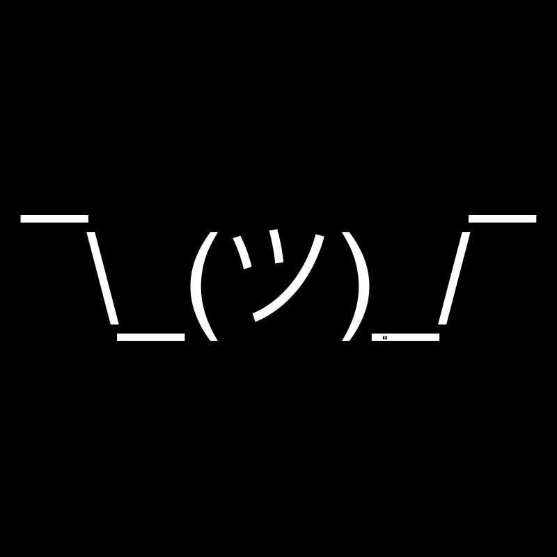 Shruggie Conception Clueless Emojicon