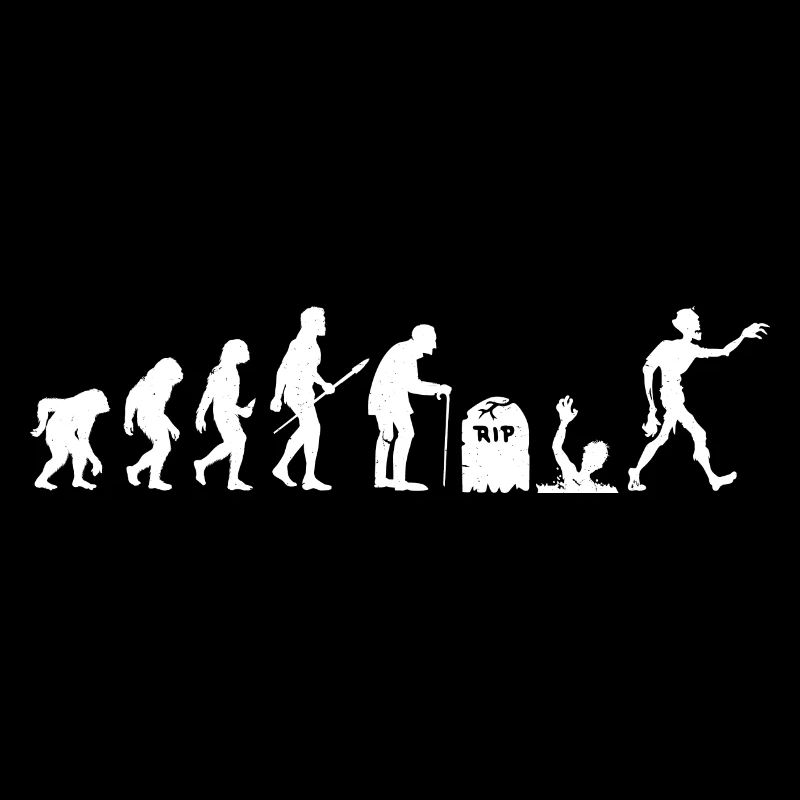 Zombie Human Evolution Halloween
