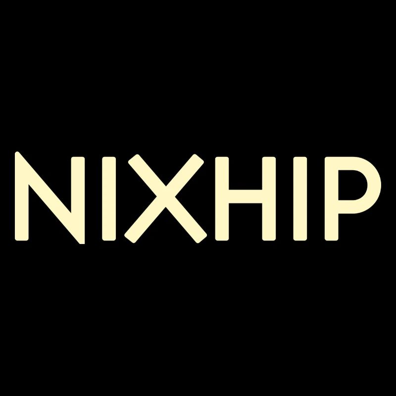 Nixhip Minimal typography beige text