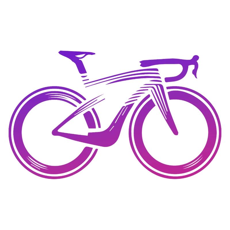 Design de vélo abstrait en violet