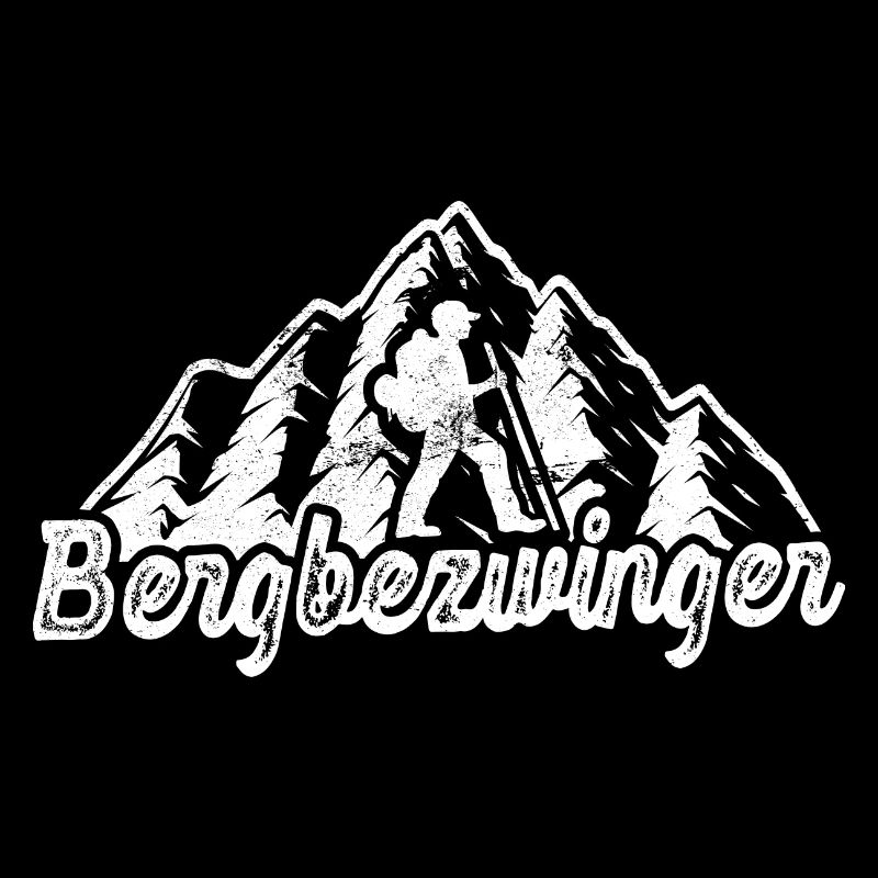 Bergbezwinger Wanderer Berg Wald Wandern