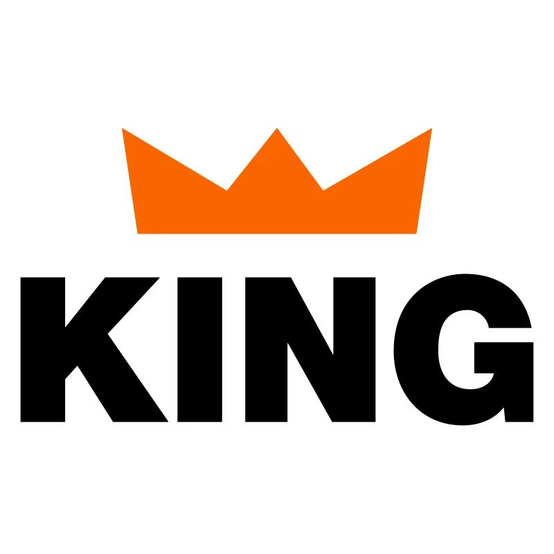 King mit Krone / 2 Farben