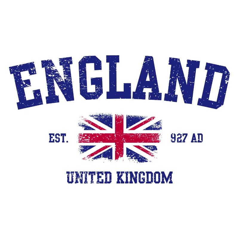 Angleterre Union Jack Typographie Design