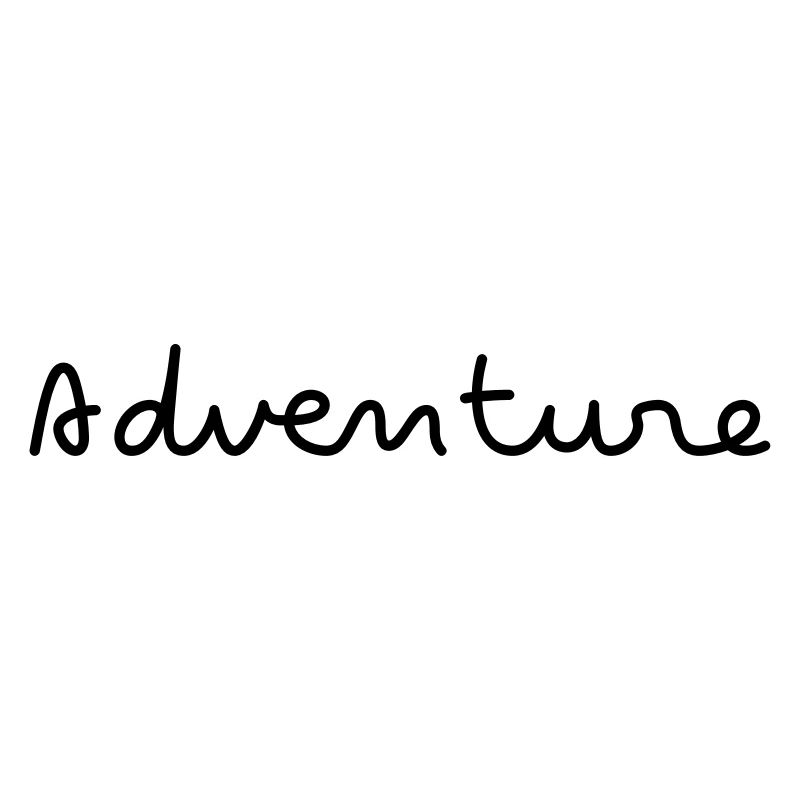 Adventure Adventure lettrage tout simplement hipster