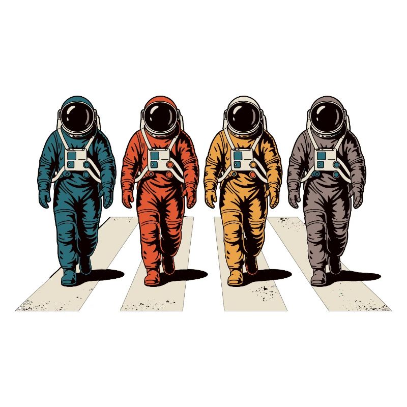 Astronaut Zebra Stripe Retro Space Astronaut