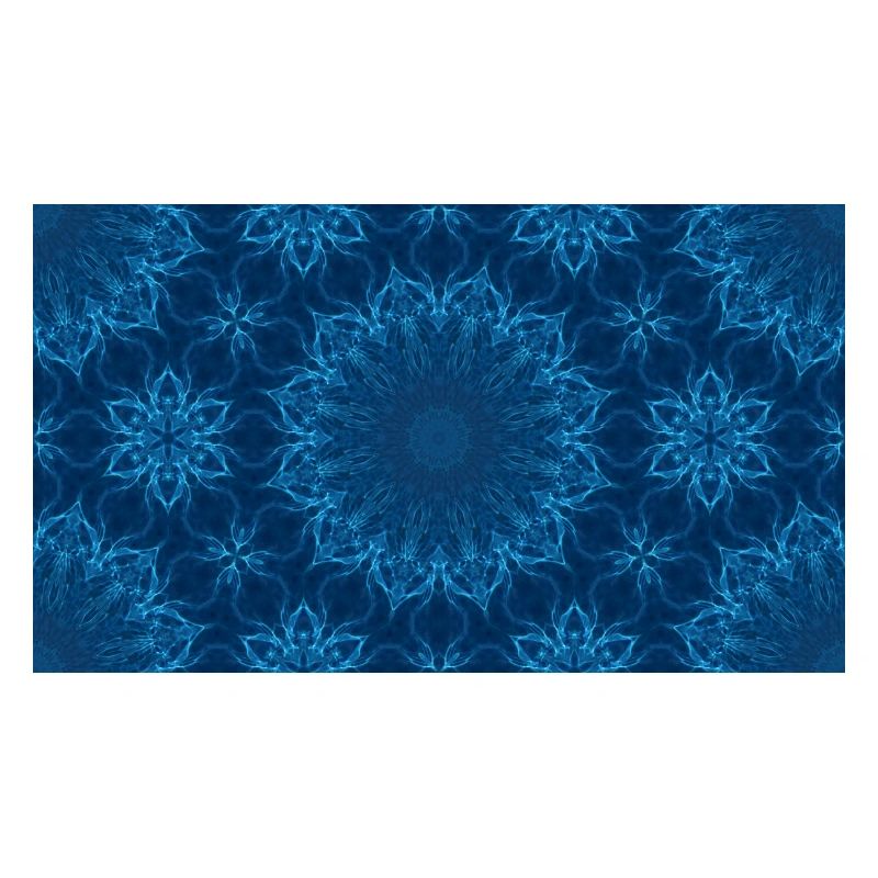 Blue Ocean Mandala Muster – Abstraktes Wasser-Kaleid