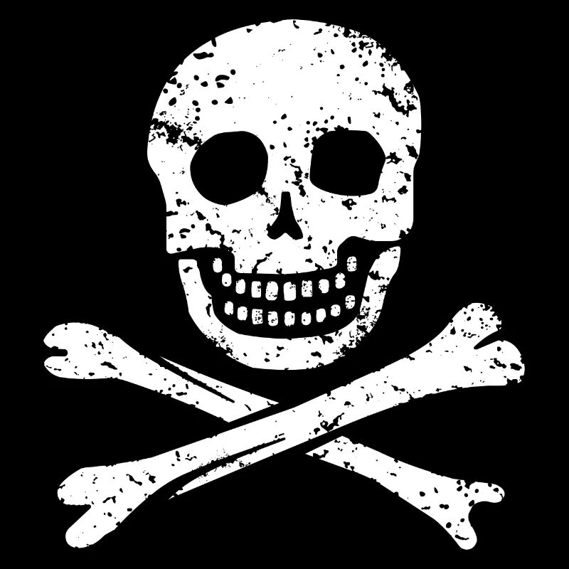 Skull & Crossbones - Distressed