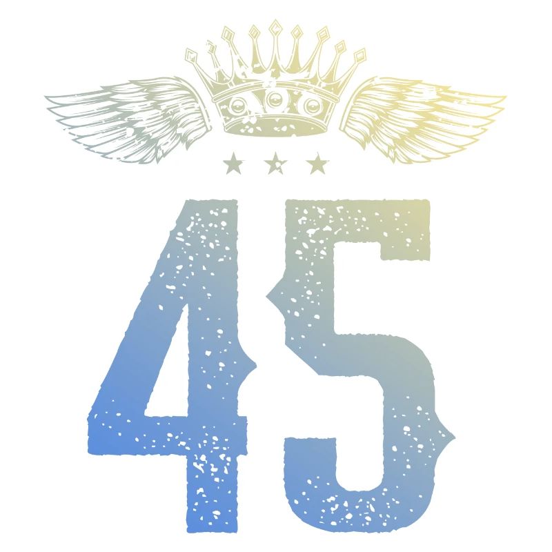 45 Number crown