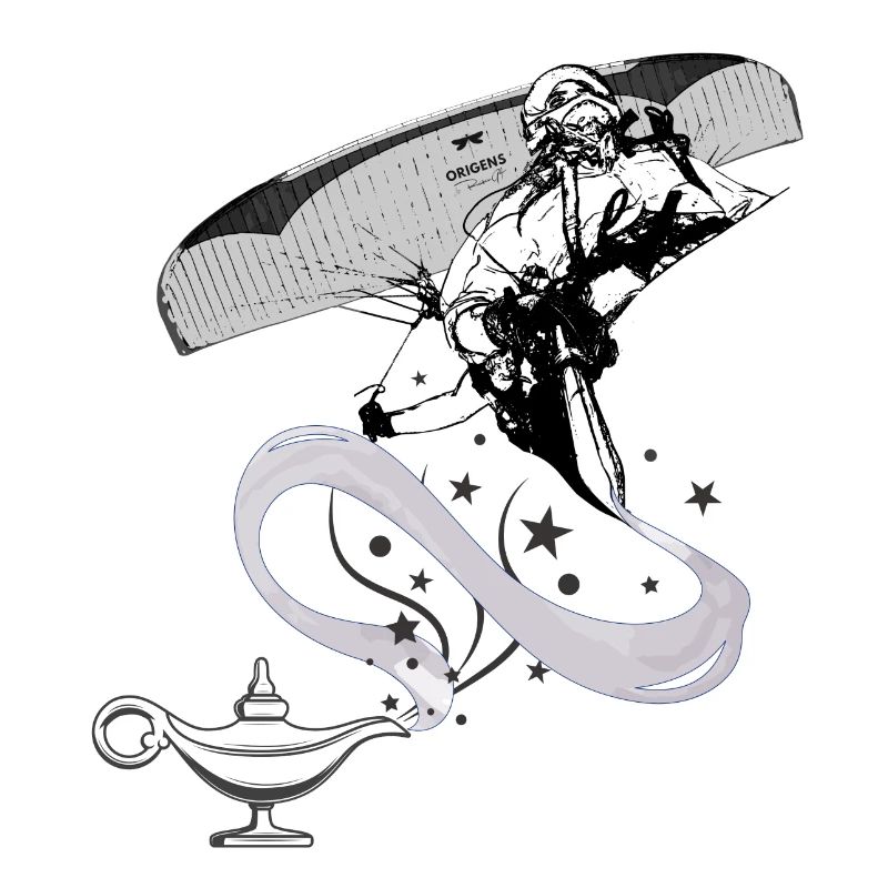 Magic lamp paragliding flight