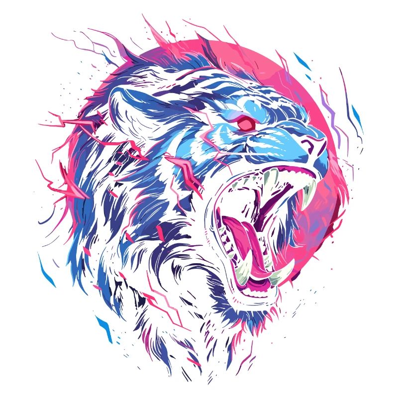 Synthwave Tiger