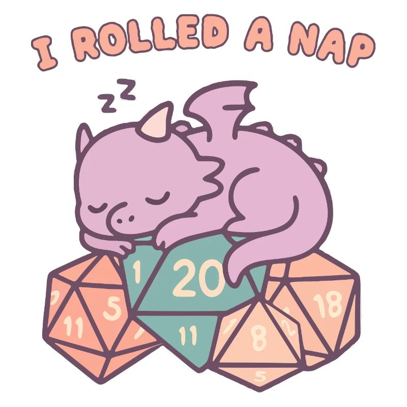 Nickerchen Rollender Drache