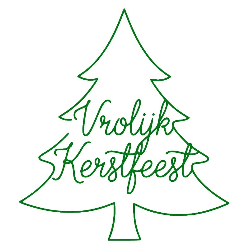 Grésillerie de Vrolijk Kerstfeest Tannenbaum holland