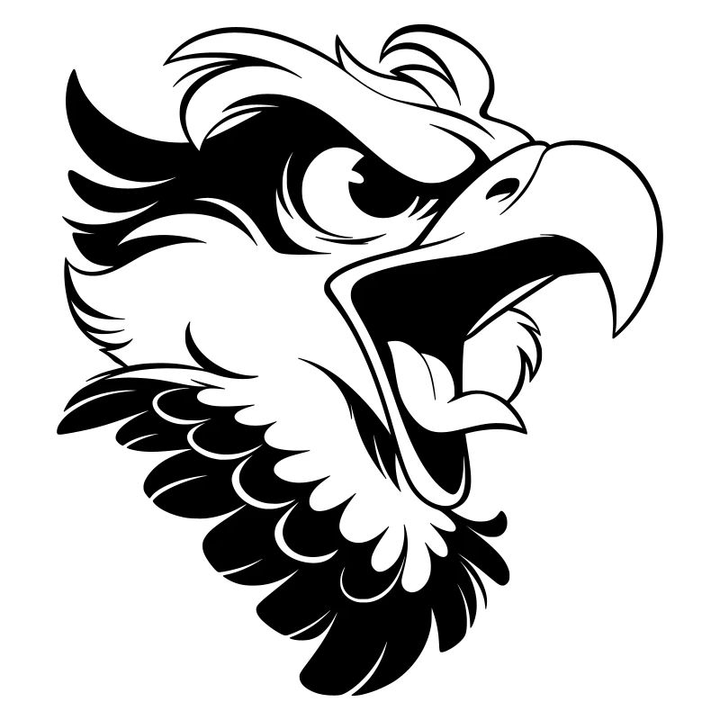 Angry Eagle Head – Tattoo Look