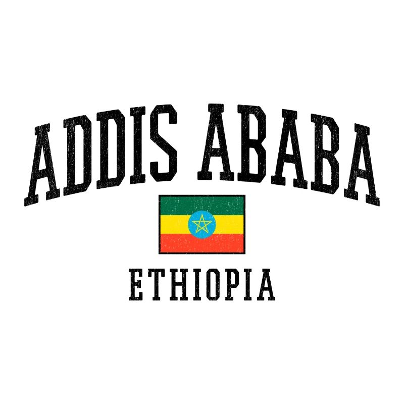 Motif graphique du drapeau d’Addis-Abeba en Éthiopie Description graphique