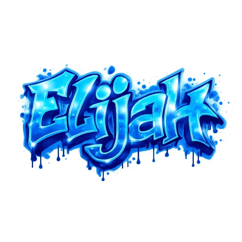 ELIJAH GRAFFITI NAME FOR PERFECT GIFT PRINTABLE 
