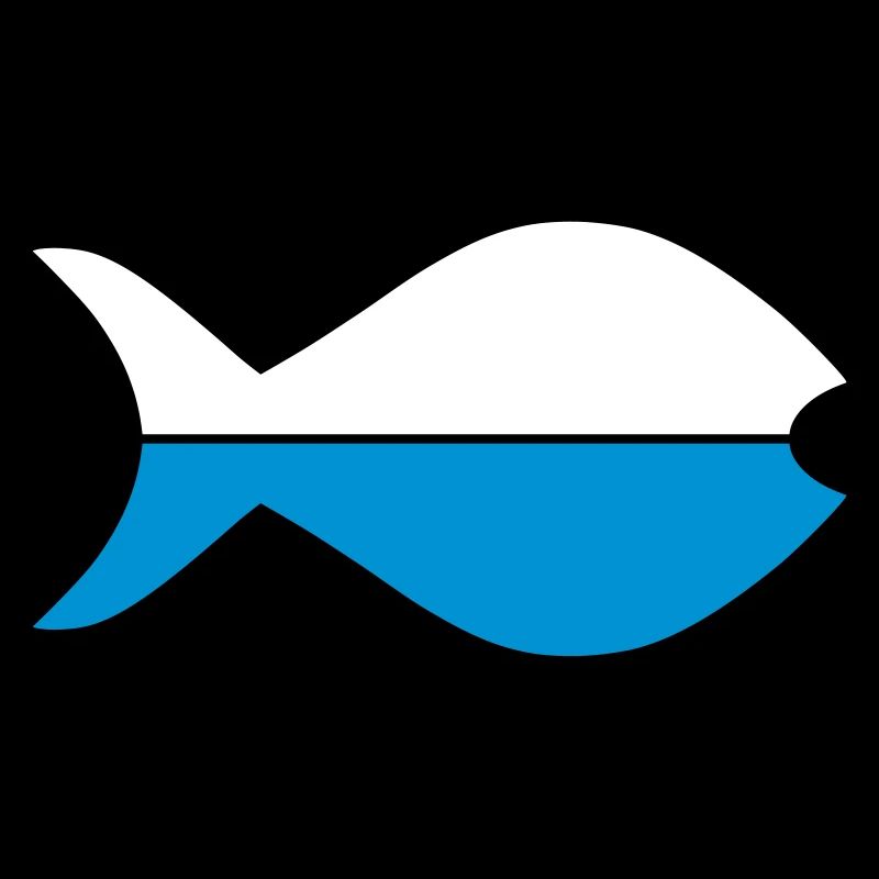 Deux moitiés de poisson