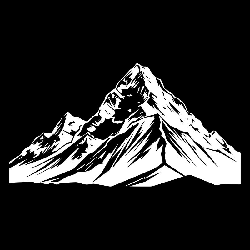 Symbol Berge Silhouette