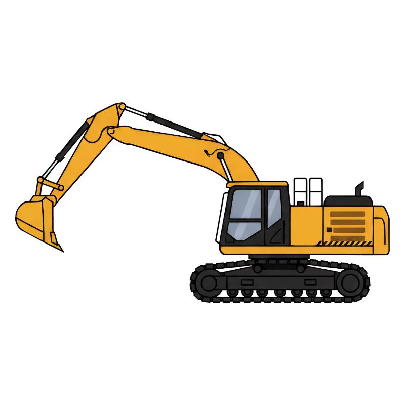 Bagger Baggerfahrer Baustelle