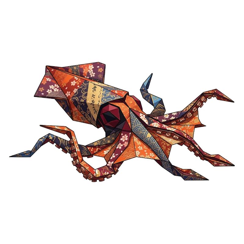 Origami-Krabben-Patchwork