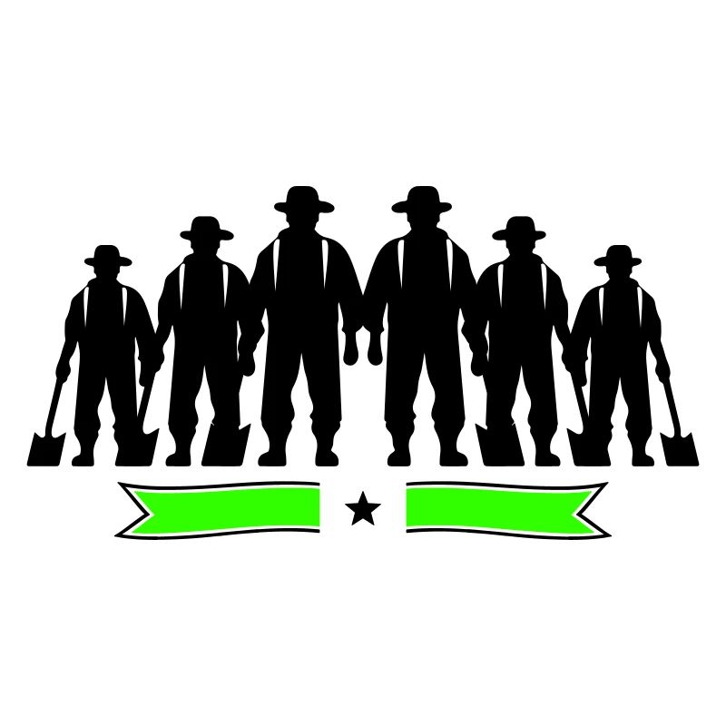Farmer Bauer Silhouette