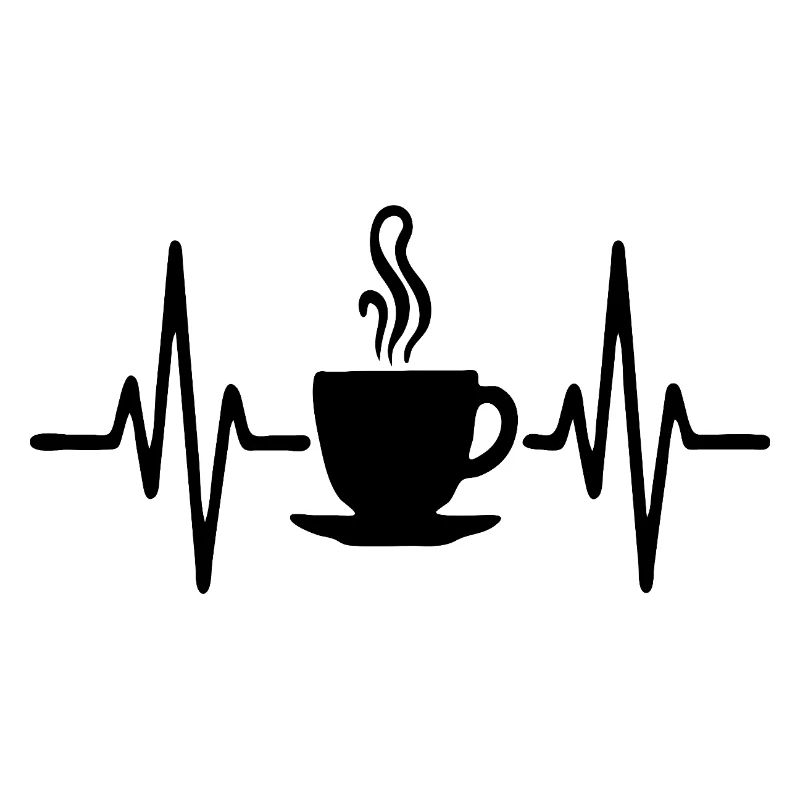 Broken Heart Coffee Cup Minimalist Line Design