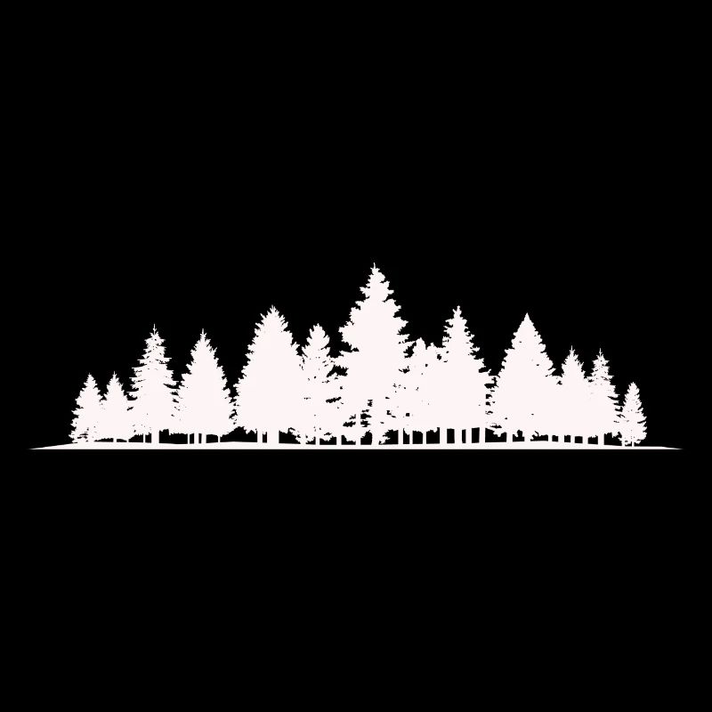 Forest Silhouette Trees