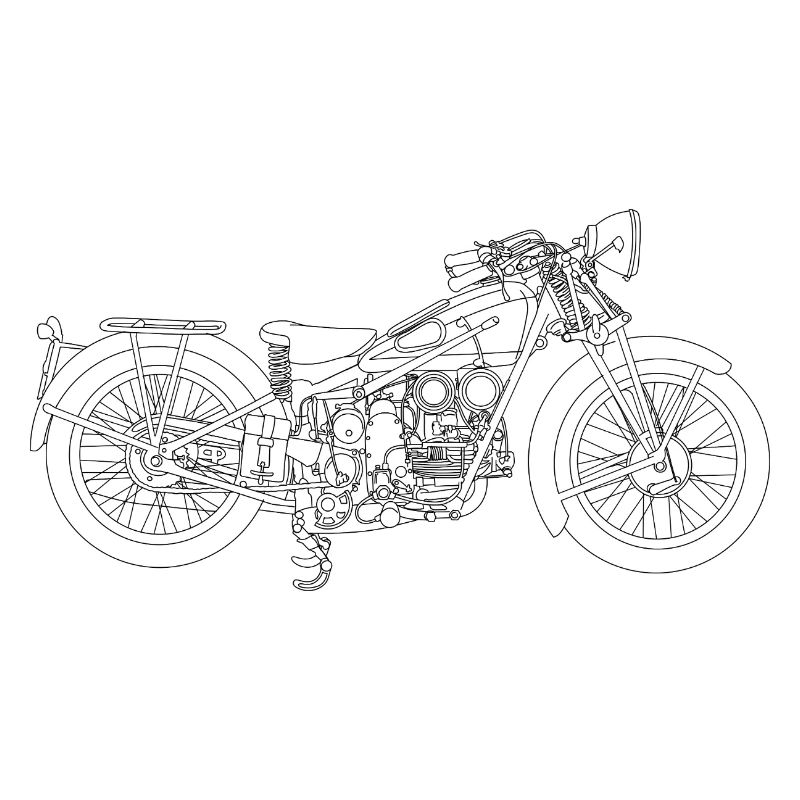 Retro Motorcycle