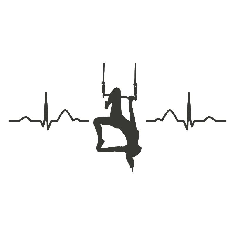 Aerialist Hearbeat EKG Cloud Swing Trapez