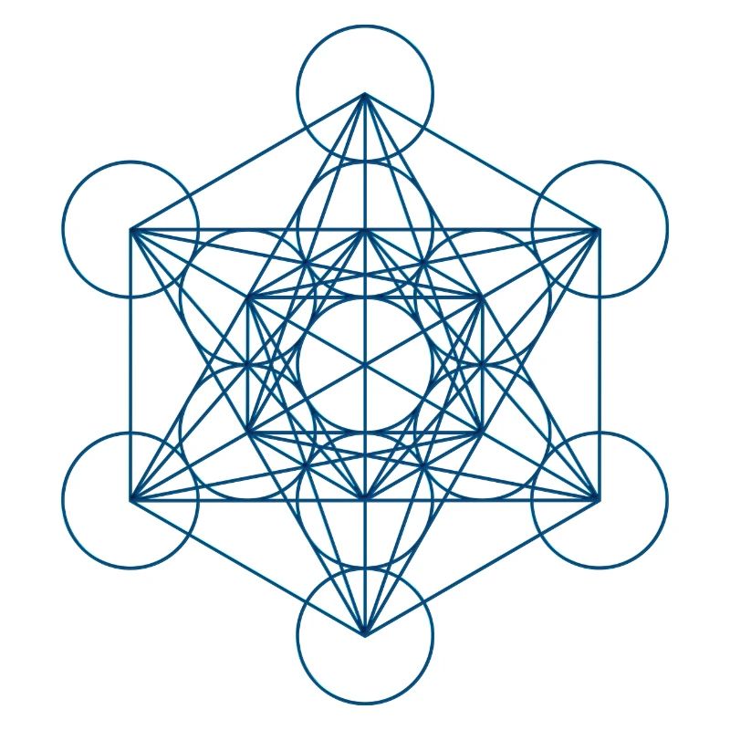 Metatron's Cube - blue