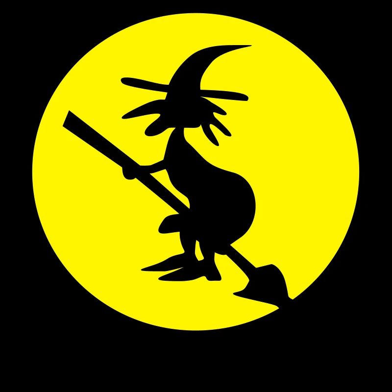 witch and full moon