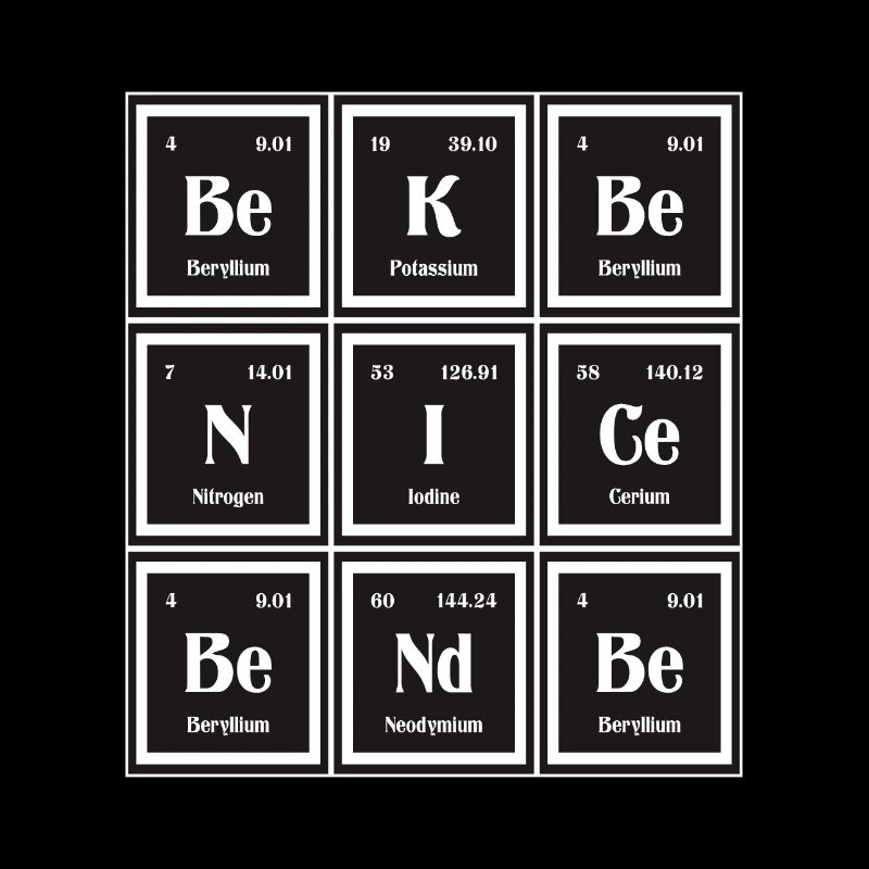 Sei nett Sei freundlich | Periodensystem der Elemente