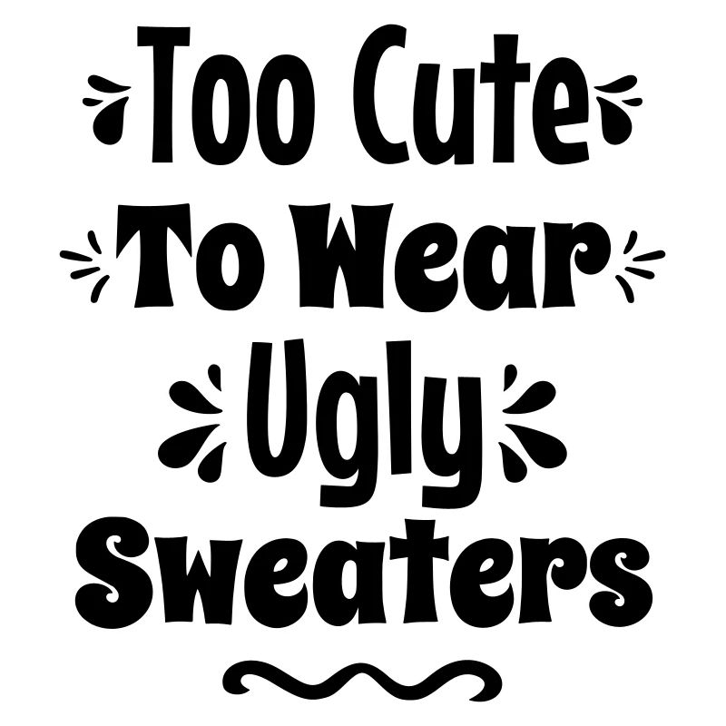 Trop mignon pour porter des pulls moches