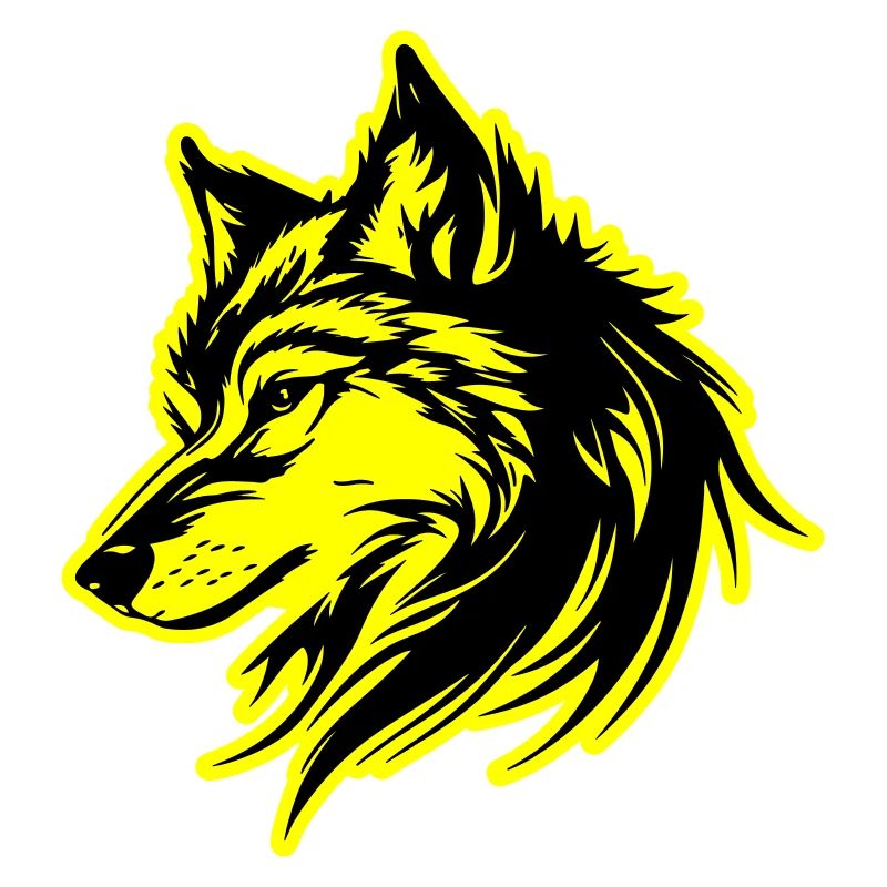 Silhouette de loup