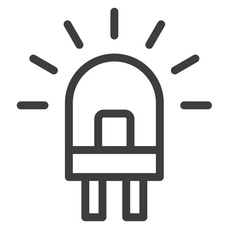 LED Light Bulb Line Icon