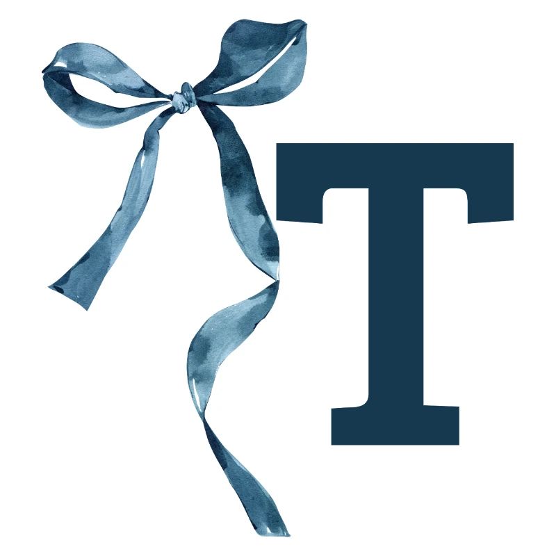 Monogramme t idée cadeau 