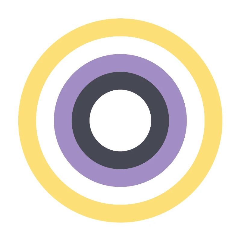 Concentric Ring Palette LGBTQ Non Binary